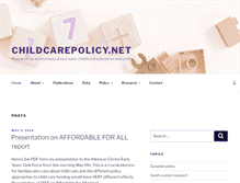 Tablet Screenshot of childcarepolicy.net